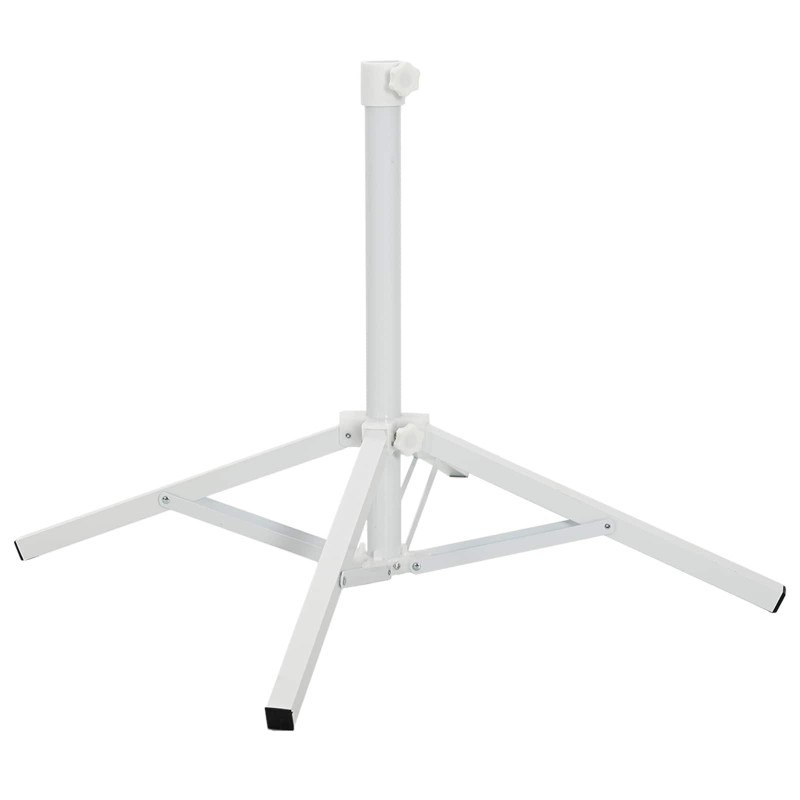 Support de parasol Blanc Acier pour 25-32 mm Poteau 648257648257