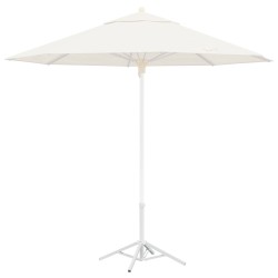 Support de parasol Blanc Acier pour 25-32 mm Poteau 648257648257