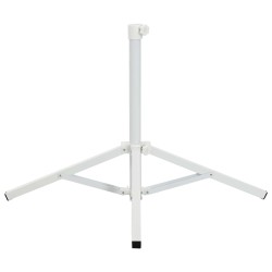 Support de parasol Blanc Acier pour 25-32 mm Poteau 648257648257