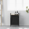 Panier à linge 1 compartiment avec étagère en chêne Sonoma 648265648265