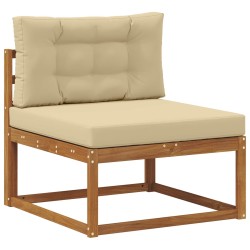 Ensemble de canapés d'extérieur 6 pcs Naturel et Beige 648266648266