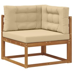Ensemble de canapés d'extérieur 6 pcs Naturel et Beige 648266648266