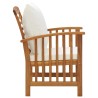 Salon de jardin 5 pcs avec coussins Bois d'acacia solide 648267648267
