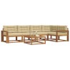 Ensemble de canapés d'extérieur 6 pcs Naturel et Beige 648270648270