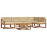Ensemble de canapés d'extérieur 6 pcs Naturel et Beige 648271648271