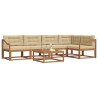 Ensemble de canapés d'extérieur 6 pcs Naturel et Beige 648271648271