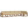 Ensemble de canapés d'extérieur 6 pcs Naturel et Beige 648275648275