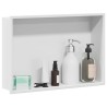 Niche de Douche Blanc 45 x 30 x 9,5 cm Acier inoxydable 648276648276