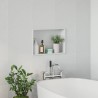 Niche de Douche Blanc 45 x 30 x 9,5 cm Acier inoxydable 648276648276