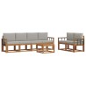Ensemble de canapés d'extérieur 7 pcs Gris Naturel et Clair 648279648279