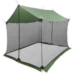 Tarp de camping avec murs en maille Vert 270 x 210 x 210 cm 648285648285