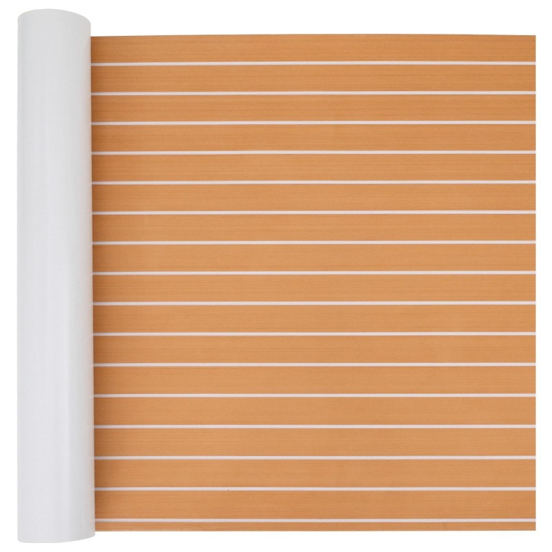 Tapis de bateau Rayé Marron et blanc 240 x 90 cm EVA 648286648286