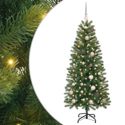 Sapin de Noël artificiel avec 150 LED Vert 150 cm PE et PVC 648292648292