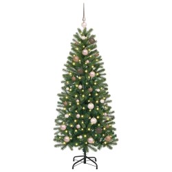 Sapin de Noël artificiel avec 150 LED Vert 150 cm PE et PVC 648292648292