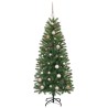 Sapin de Noël artificiel avec 150 LED Vert 150 cm PE et PVC 648292648292