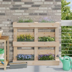 Caisses à fleurs pour palettes Euro 24 pcs Gris clair 648293648293