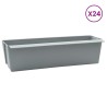 Caisses à fleurs pour palettes Euro 24 pcs Gris clair 648293648293