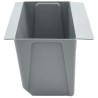 Caisses à fleurs pour palettes Euro 24 pcs Gris clair 648293648293
