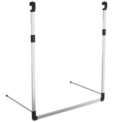 Rail de suspension de garde-robe télescopique Argenté  648295648295