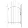 Portail de jardin Woerden en acier 1x2,45 m blanc 648296648296
