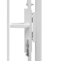 Portail de jardin Woerden en acier 1x2,45 m blanc 648296648296