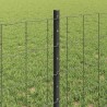 Clôture Euro avec poteau 25 x 0,6 m Acier recouvert de PVC Gris 648297648297
