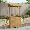 Table de bar extérieure Naturel 115 x 95 x 214 cm Bambou 648304648304