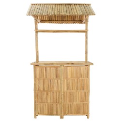 Table de bar extérieure Naturel 115 x 95 x 214 cm Bambou 648304648304