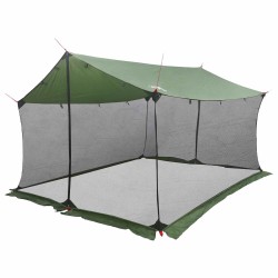 Tarp de camping avec murs en maille Vert 340 x 260 x 220 cm 648306648306