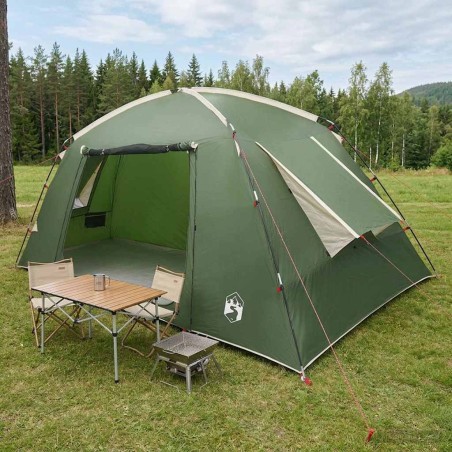 Tente Cabane avec toit Vert 400 x 210 x 180 cm Polyester 648310648310