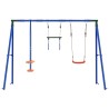 Ensemble de balançoires d'extérieur Multicolore Acier et PE 648313648313