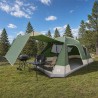 Tente Cabane avec toit Vert 12-Personnes Polyester et Acier 648315648315