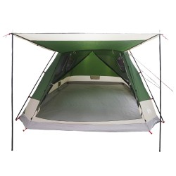 Tente Cabane avec toit Vert 12-Personnes Polyester et Acier 648315648315