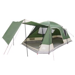 Tente Cabane avec toit Vert 12-Personnes Polyester et Acier 648315648315
