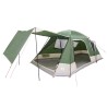 Tente Cabane avec toit Vert 12-Personnes Polyester et Acier 648315648315