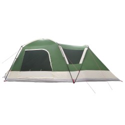 Tente Cabane avec toit Vert 12-Personnes Polyester et Acier 648315648315