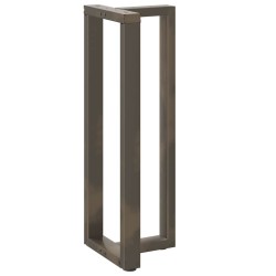 Pieds de table de bar en T, 2 pièces, noir, 40 x 35 x (110-111) cm, acier 648316648316