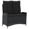 Ensemble à manger de jardin 4 pcs avec coussins noir 648317648317