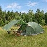 Tente Cabane avec toit Vert 6 personnes Polyester et Acier 648320648320
