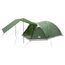 Tente Cabane avec toit Vert 6 personnes Polyester et Acier 648320648320