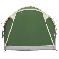 Tente Cabane avec toit Vert 6 personnes Polyester et Acier 648320648320