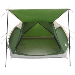 Tente Cabane avec toit Vert 6 personnes Polyester et Acier 648320648320