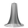 Ciel de lit anti-moustiques 156 mesh Noir ⌀56 x 220 cm 648322648322