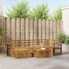 Ensembles de canapés Naturel Bois d'Acacia Massif 648329648329