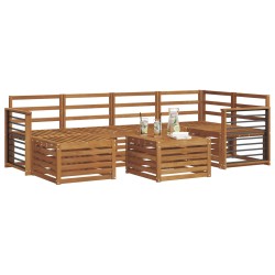 Ensembles de canapés Naturel Bois d'Acacia Massif 648329648329