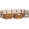Ensembles de canapés Naturel Bois d'Acacia Massif 648329648329