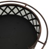 Foyer rustique avec tisonnier 76 cm XXL Acier 648332648332