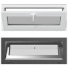 Fenêtre de sous-sol RISOR 100 x 40 cm PVC et verre Anthracite 648342648342