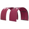 Tunnel de lit 2 pcs Rouge 211 x 67,5 x 2 cm Polyester 648343648343