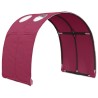 Tunnel de lit 2 pcs Rouge 211 x 67,5 x 2 cm Polyester 648343648343